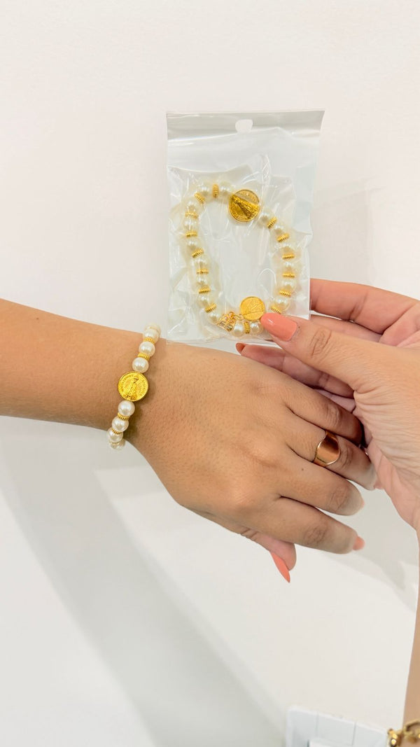 Pulseira Devocional Religiosa - Símbolo de Fé e Proteção