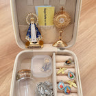 Oratório Portátil - Altar de Bolso com Imagens e Terço