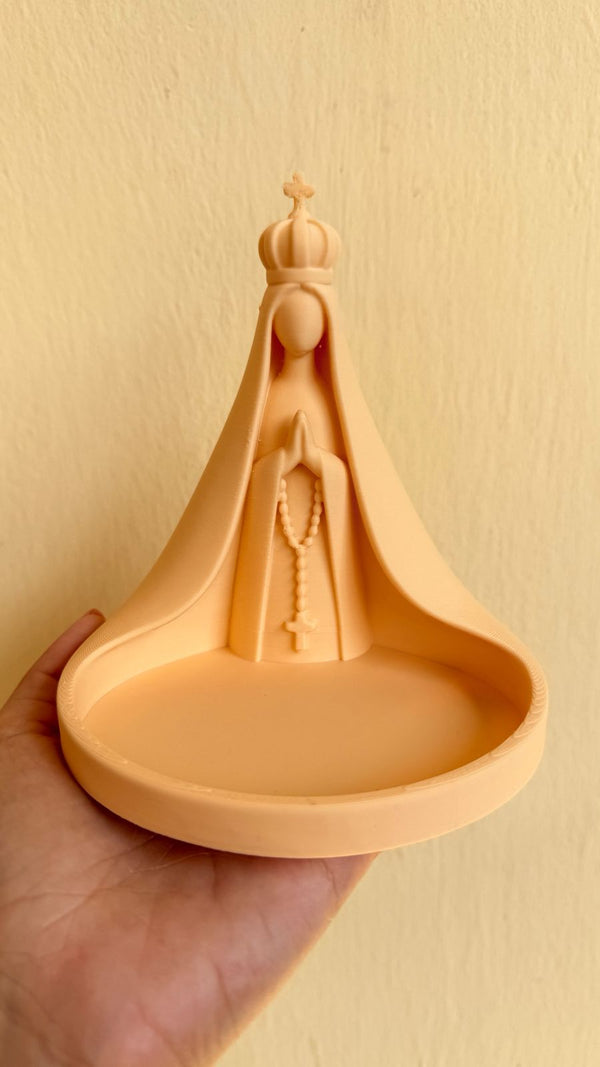 Porta-Terço e Bandeja Devocional Nossa Senhora de Fátima